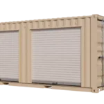 20ft New Storage Container w/ Two 7ft Roll-up Doors on Left Side