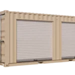 20ft New Storage Container w/ Two 7ft Roll-up Doors on Right Side