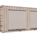 20ft Refurbished Storage Container w/ Two 7ft Roll-up Doors on Right Side