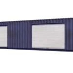 40ft Used Storage Container w/ Two 10ft Roll-up Doors on Left Side