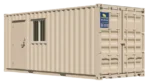 Rent 20ft Ground Level Office and Storage Combo Container